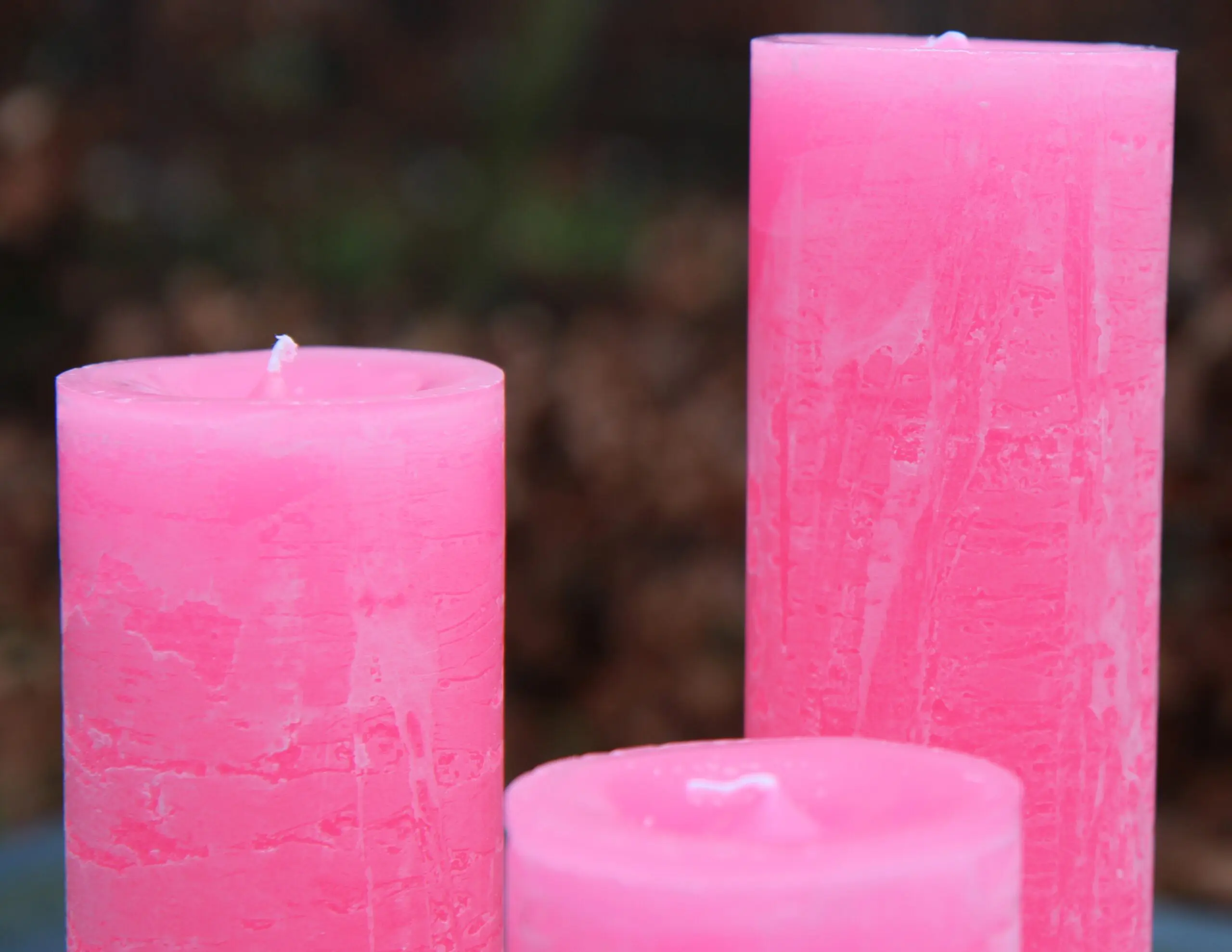 Krulkaarsen, Bika Kaarsen, set van 3, zuurstok roze 333108 - Afbeelding 4