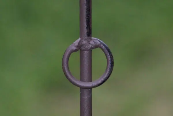 Plantensteun dennenappel, recht met 2 ogen, 130 cm. PY25D-6