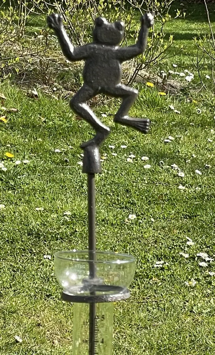 Regenmeter kikker, gietijzer RM132B