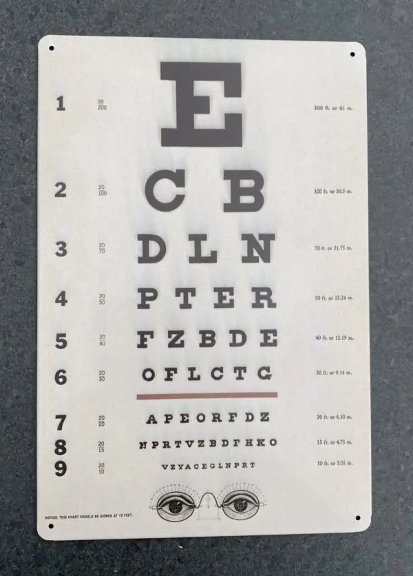 Tekstbord: "Opticien" TB1533