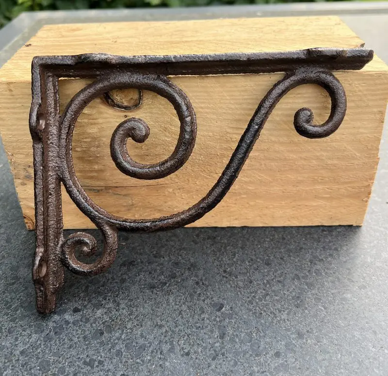 Plankdrager, wandhaak 19,2 cm. gietijzer PD1148 - Afbeelding 2