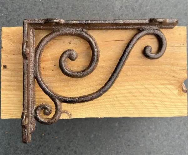 Plankdrager, wandhaak 19,2 cm. gietijzer PD1148 - Afbeelding 3