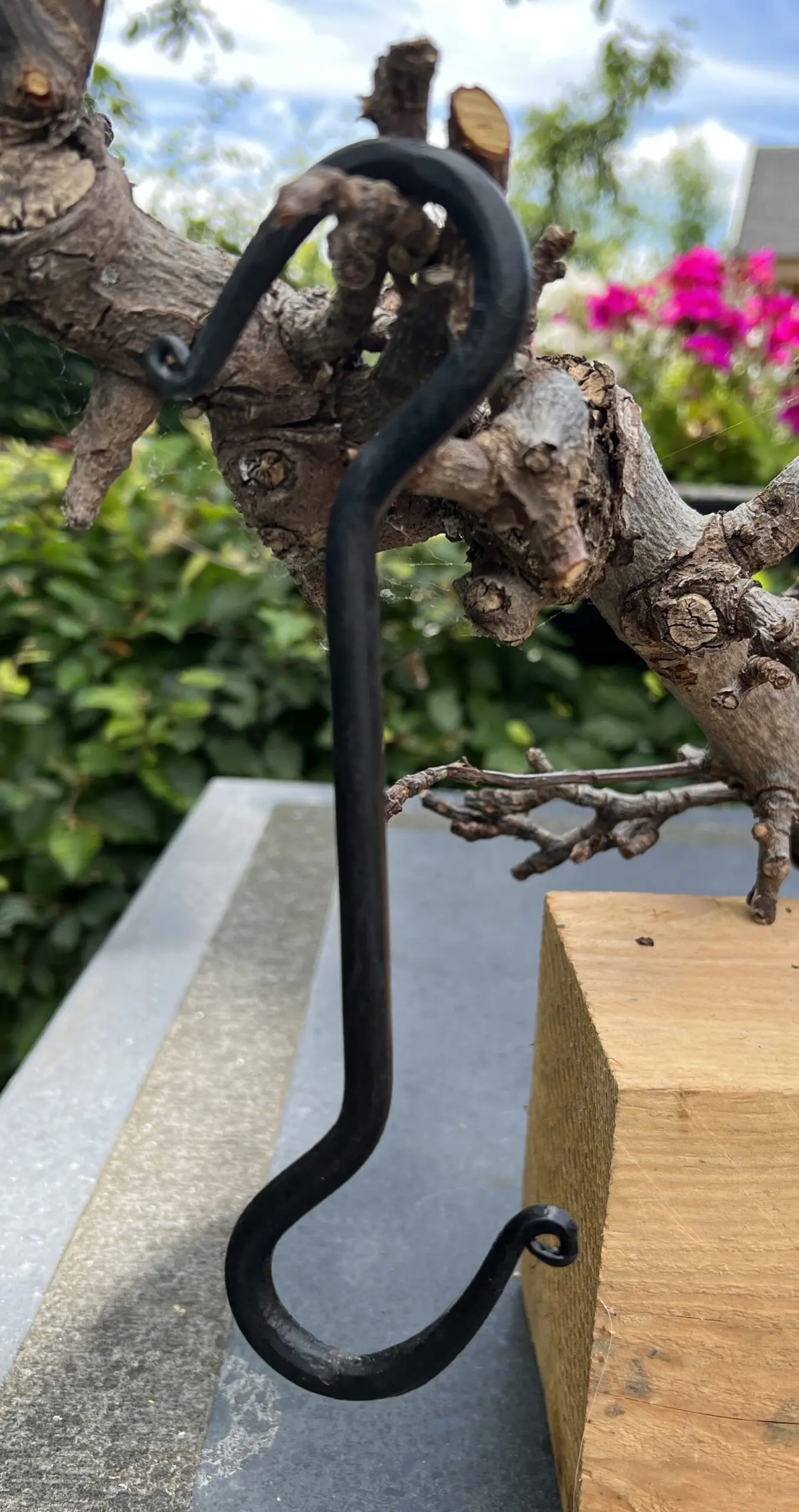 S-haak, metaal, 20,3cm. zwart SH120 - Afbeelding 5