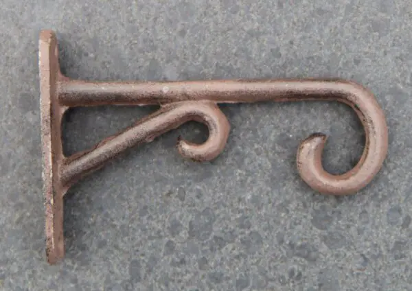Wandhaak strak en sierlijk 11,7 cm. gietijzer WG121 - Afbeelding 5