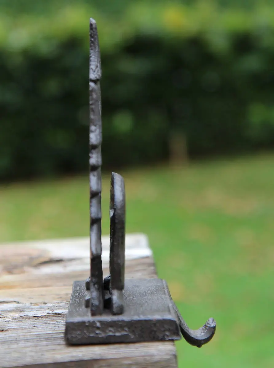 Stocking hanger ijsbeer met dennenbomen, kasthaak, gietijzer   XM162 - Afbeelding 7