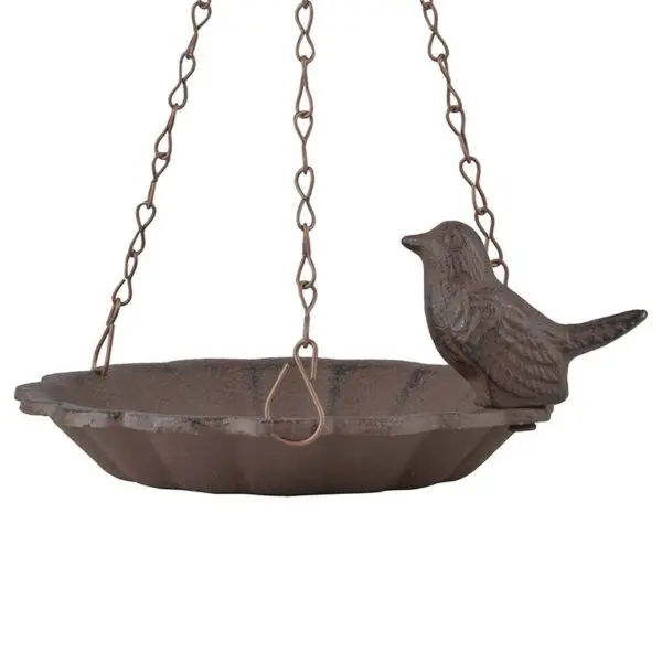 Vogelschaal, vogelbad met vogel, hangend FB378 - Afbeelding 5