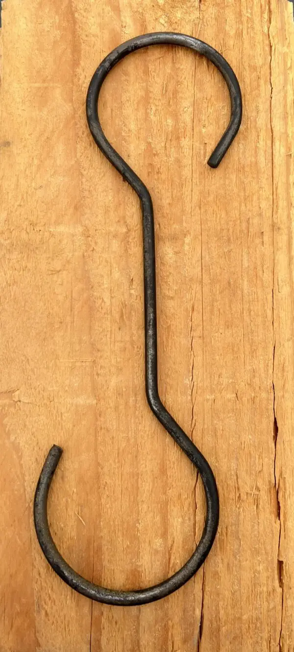 S-haak, metaal, 20,5 cm. bruin SH108 - Afbeelding 2