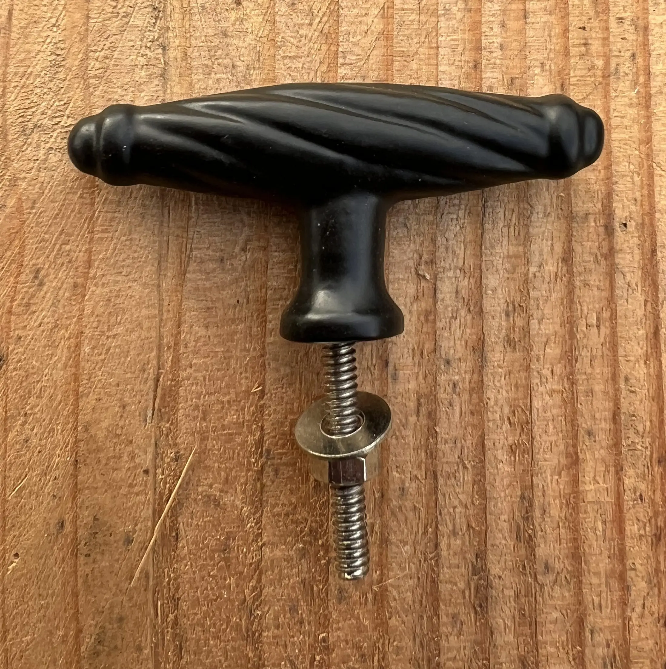 Handgreep, knop, zwart, gietijzer                   HG106 - Afbeelding 2