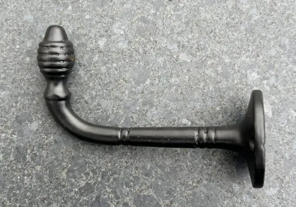 Kapstokhaak Elegant, Zwart, Gietijzer KH130