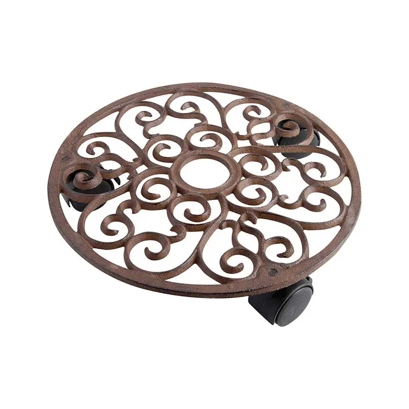 Planttrolley rond 29 cm. gietijzer TG39 - Afbeelding 6