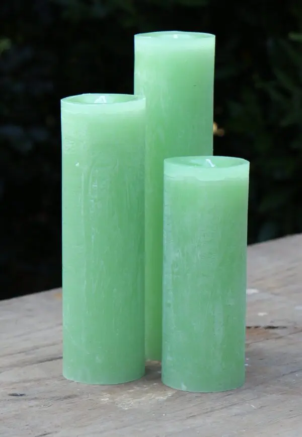 Krulkaarsen, Bika Kaarsen, set van 3, Mosgroen 333156 - Afbeelding 2