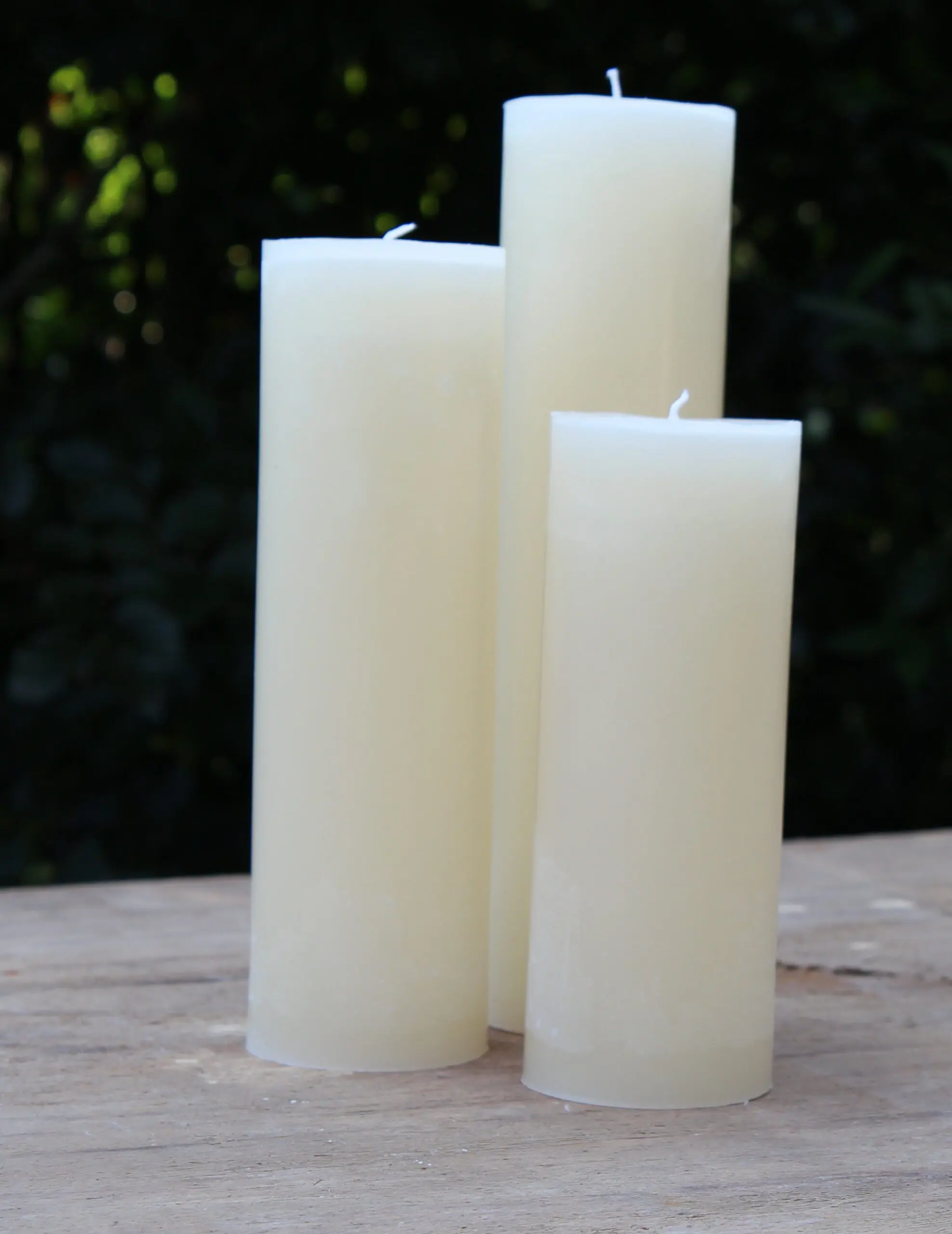 Krulkaarsen, Bika kaarsen, set van 3, champagne, glad  333148 - Afbeelding 3