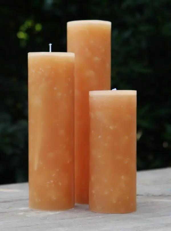 Krulkaarsen, Bika Kaarsen, set van 3, Lichtbruin 333152