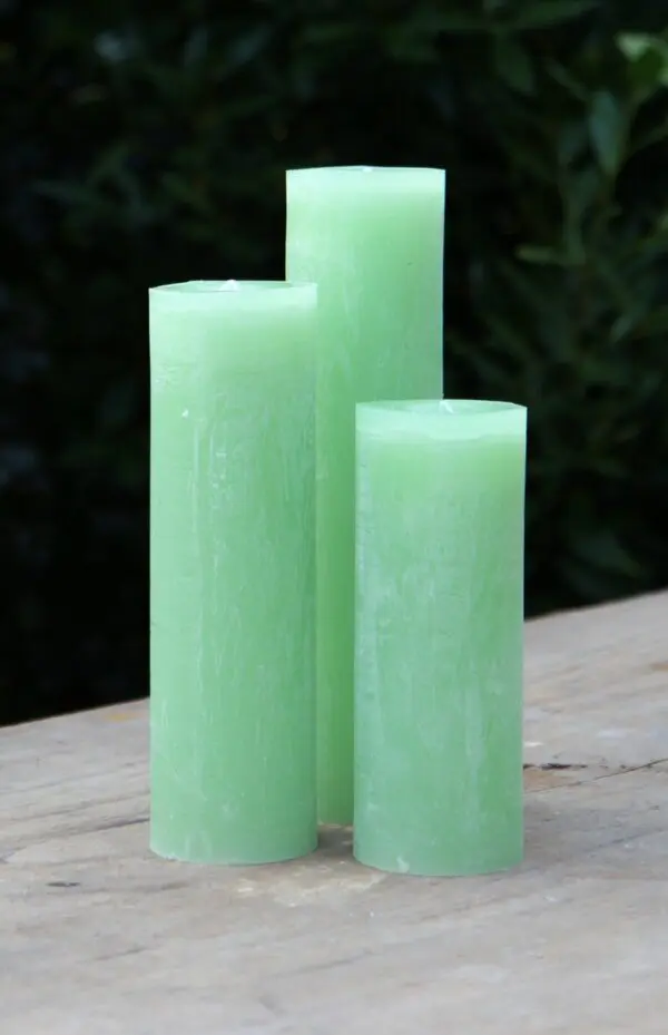 Krulkaarsen, Bika Kaarsen, set van 3, Mosgroen 333156 - Afbeelding 3