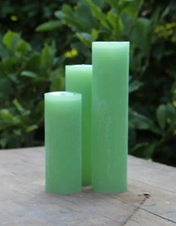 Krulkaarsen, Bika Kaarsen, set van 3, Mosgroen 333156 - Afbeelding 4