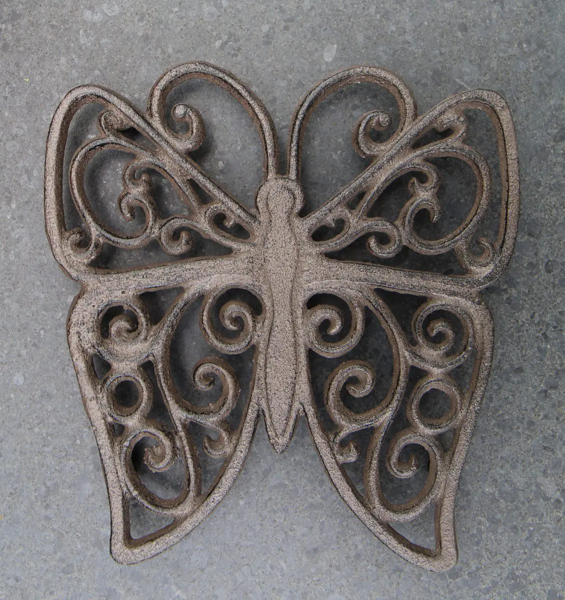 Onderzetter treefje vlinder, gietijzer 6Y5275