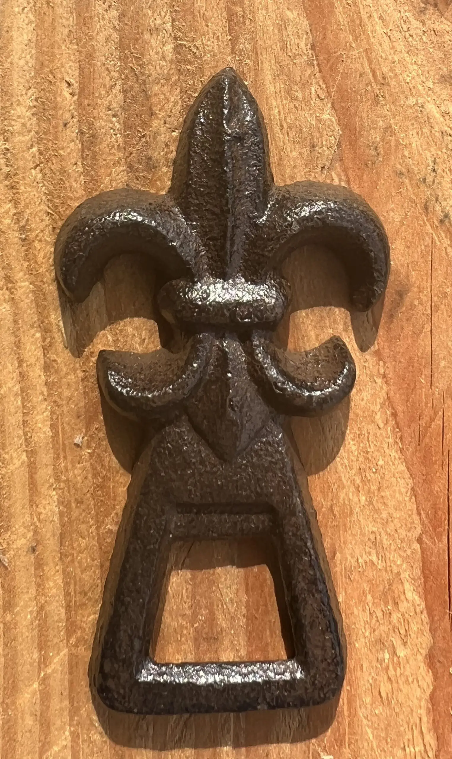 Flesopener, opener Franse Lelie, gietijzer FG479 - Afbeelding 4