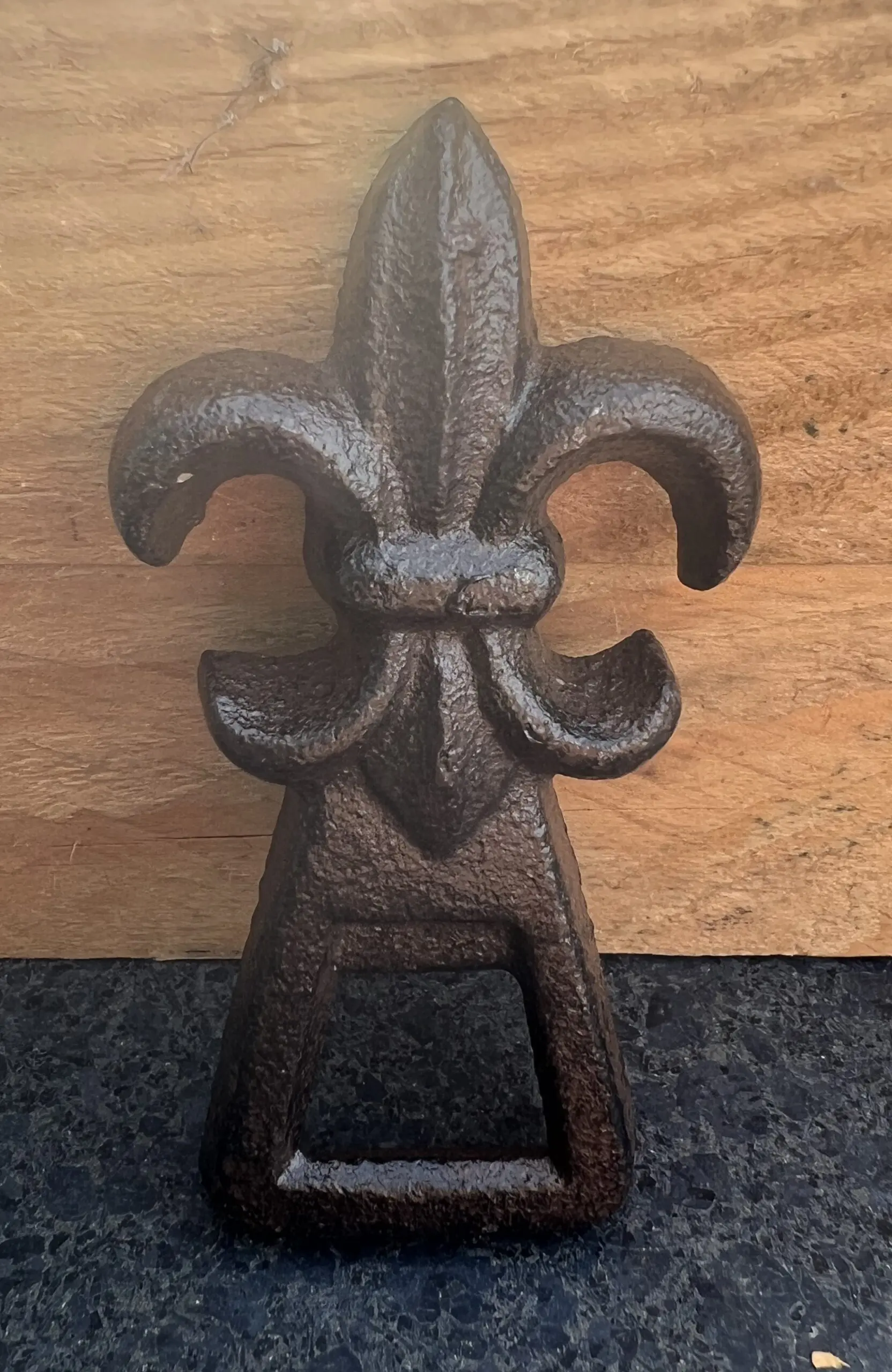 Flesopener, opener Franse Lelie, gietijzer FG479 - Afbeelding 2