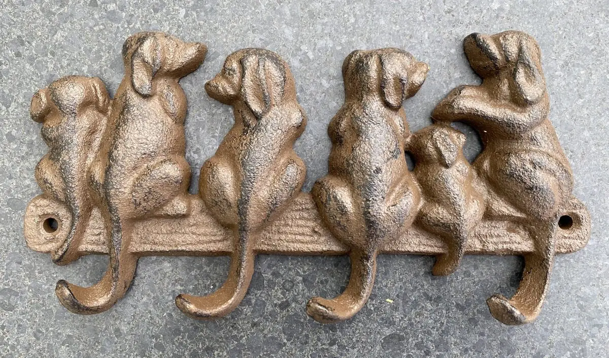 Kapstok met 6 hondjes en 4 haakjes KH1223