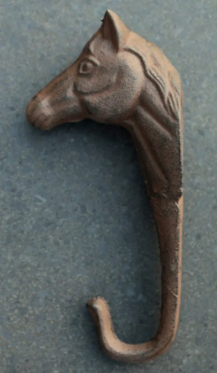 Kapstokhaak paard, pony, gietijzer   KH744 - Afbeelding 4