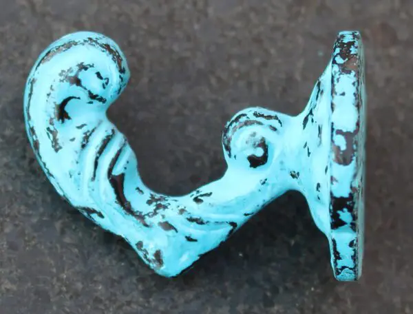 Kapstokhaak antiek blauw   KH637
