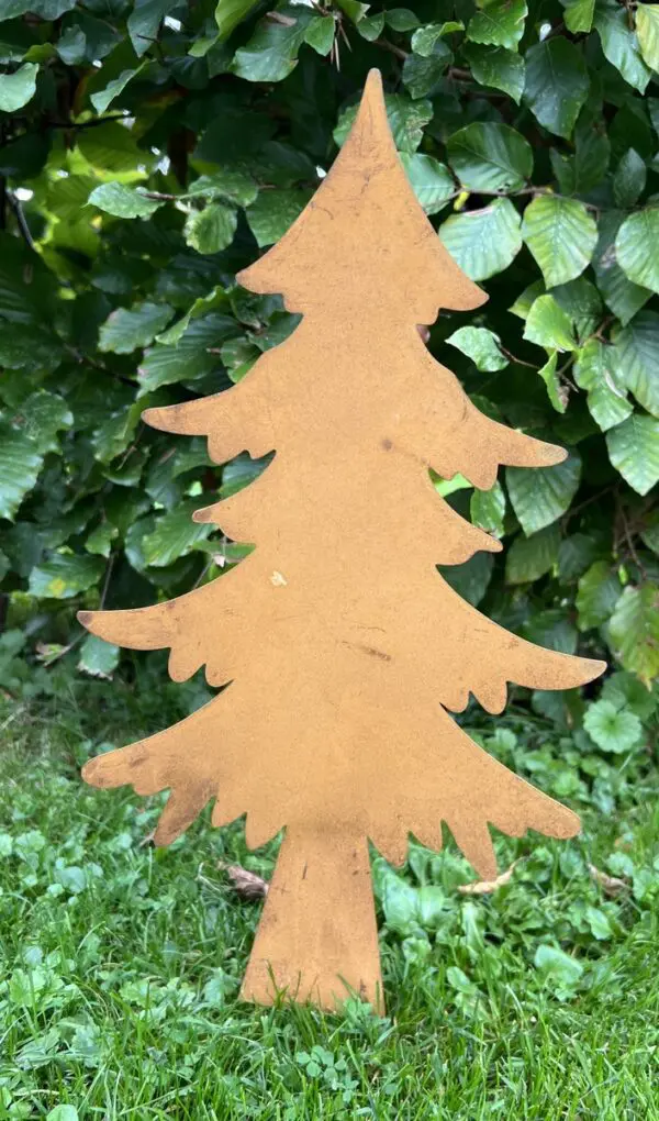 Tuinsteker kerstboom, spar, roestig metaal                        SB207 - Afbeelding 2