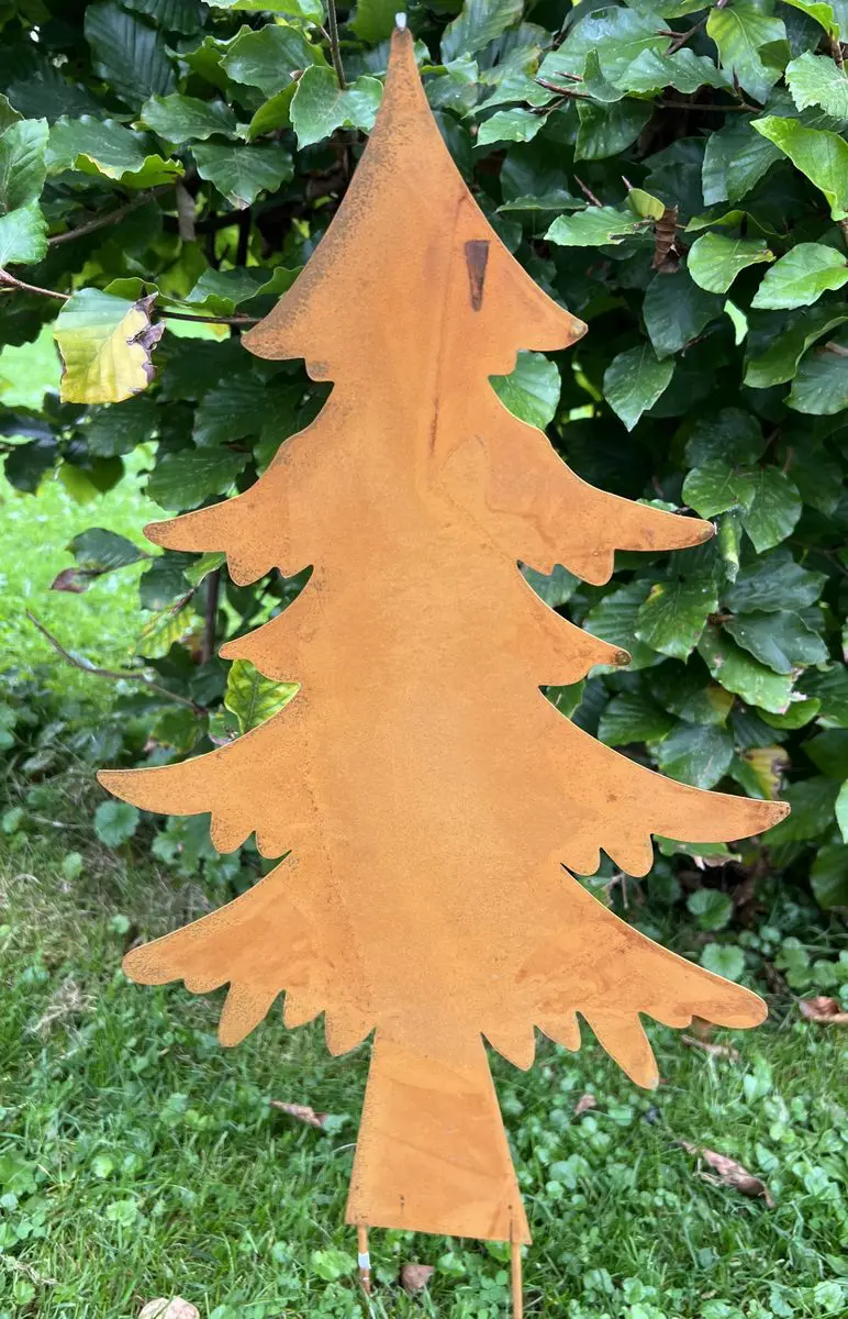 Tuinsteker kerstboom, spar, roestig metaal SB407 - Afbeelding 2