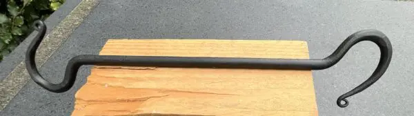 S-haak, gietijzer, 40 cm. zwart SH140 - Afbeelding 2