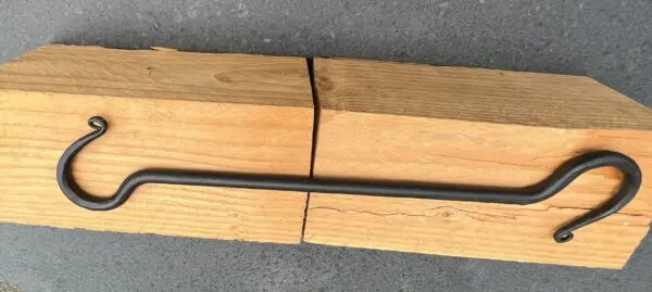 S-haak, gietijzer, 40 cm. zwart SH140 - Afbeelding 3