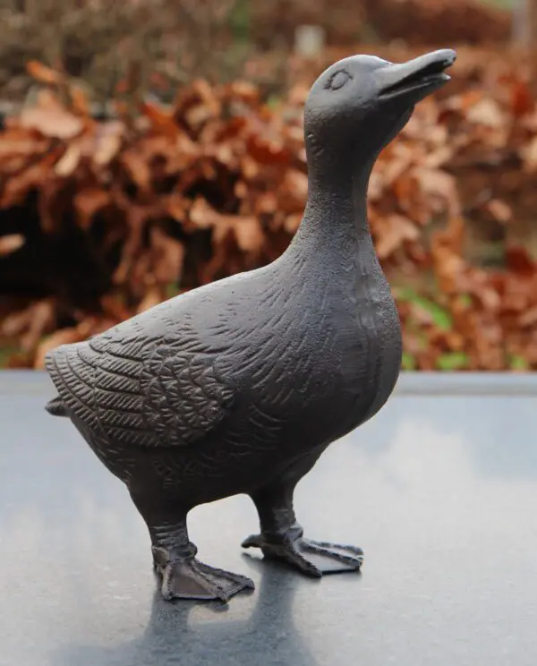 Dierenbeeld eend, gietijzer, L     EG130 - Afbeelding 2