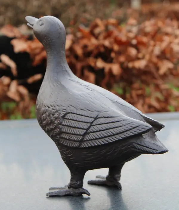 Dierenbeeld eend, gietijzer, L     EG130 - Afbeelding 3