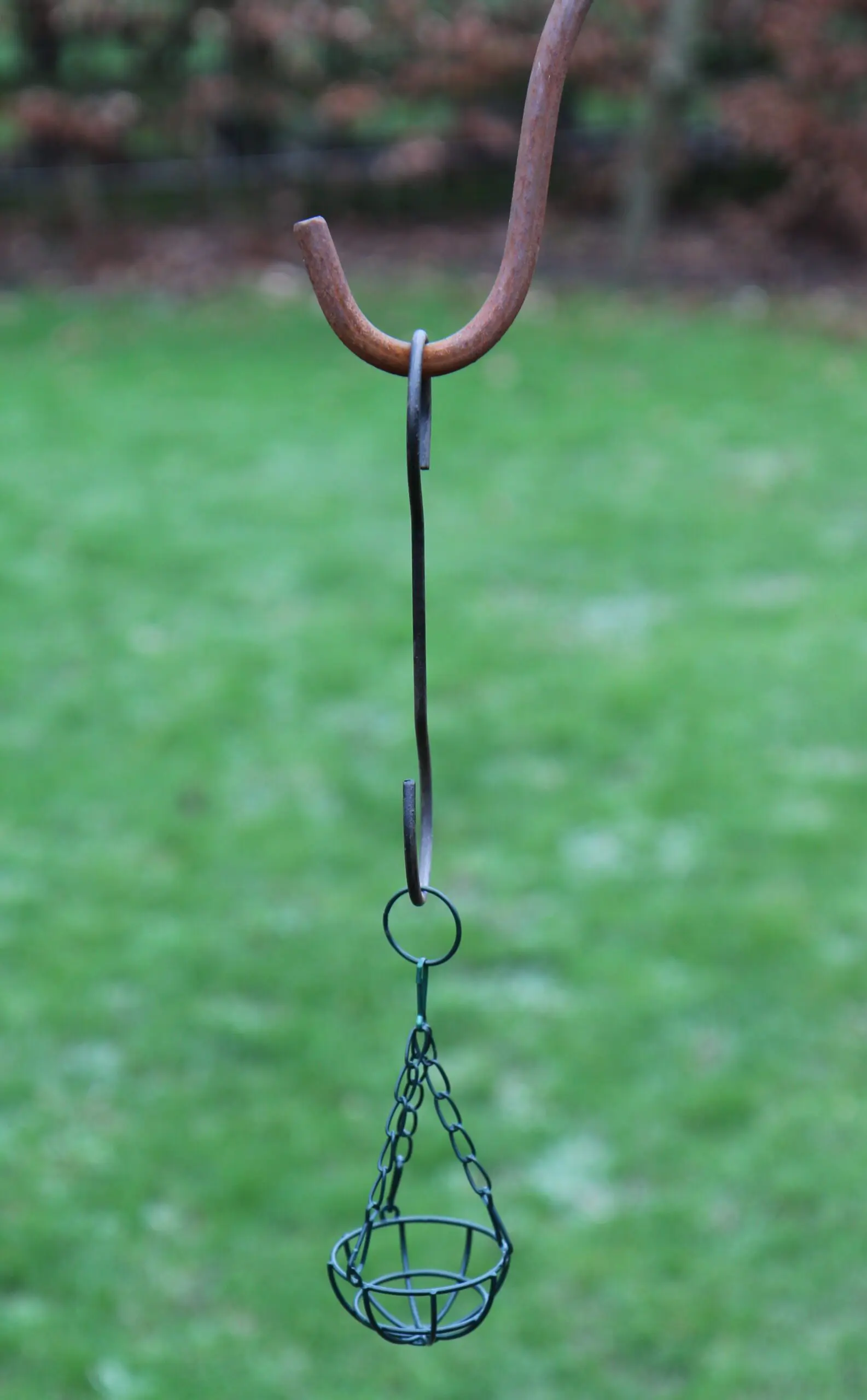 Vogelvoerhanger, vetbolhouder, halfopen, metaal FB479 - Afbeelding 7