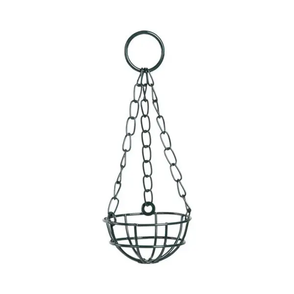 Vogelvoerhanger, vetbolhouder, halfopen, metaal FB479 - Afbeelding 3