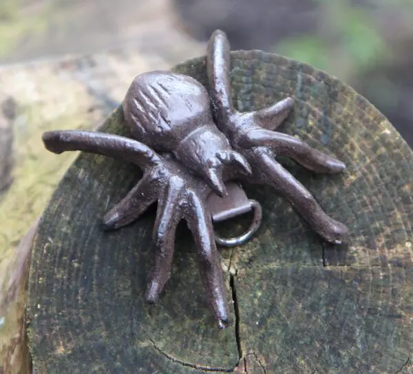 Dierenbeeld spin met ophanghaakje, gietijzer SG387 - Afbeelding 6