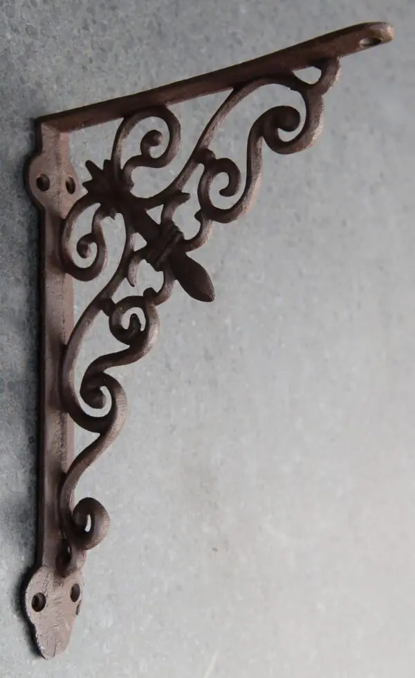Plankdrager, wandhaak 17,7 cm. gietijzer CB29-1 - Afbeelding 4