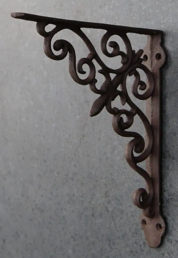 Plankdrager, wandhaak 17,7 cm. gietijzer CB29-1 - Afbeelding 5