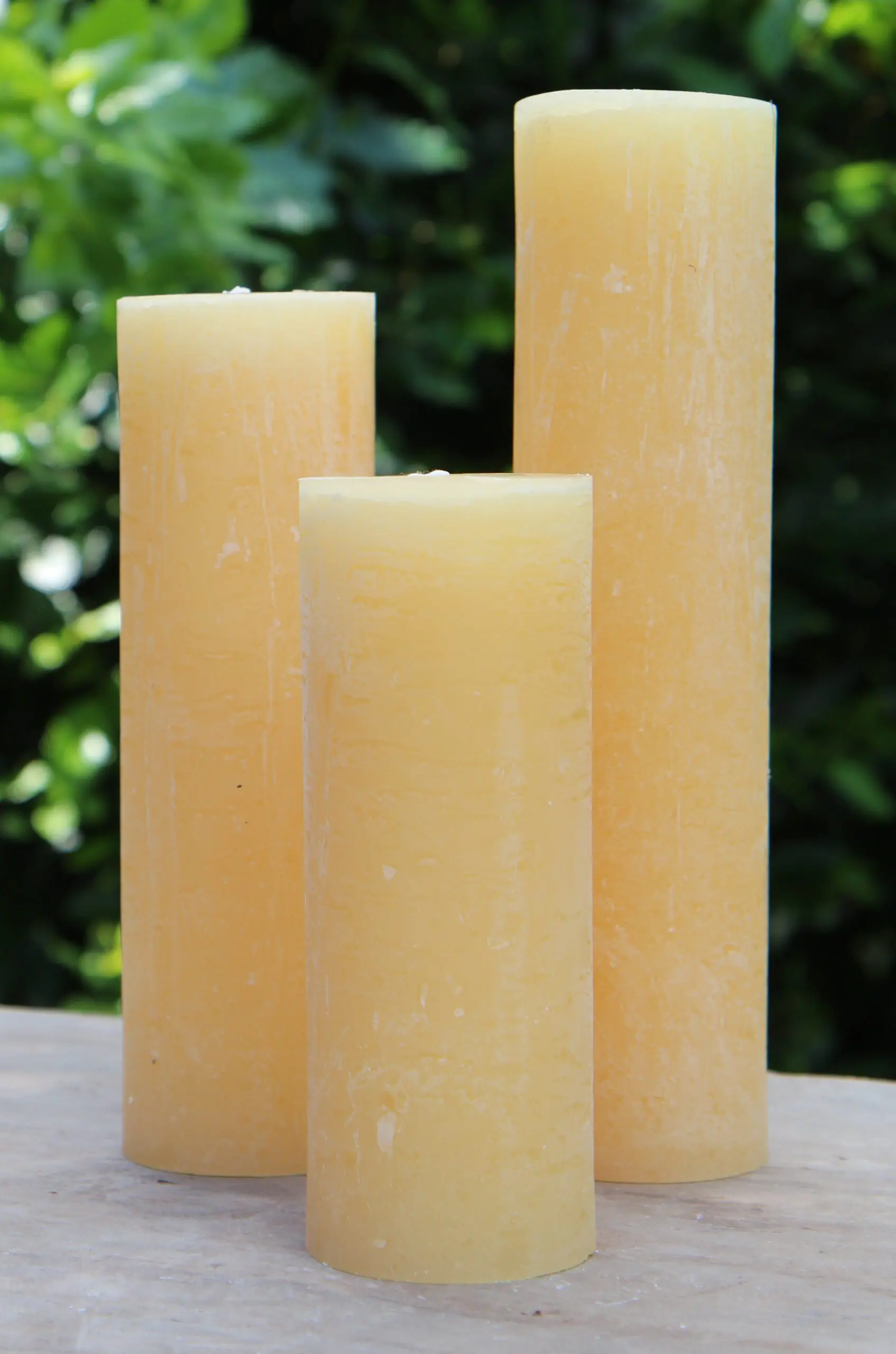 Krulkaars, Bika kaarsen, set van 3, zacht geel 333168 - Afbeelding 2