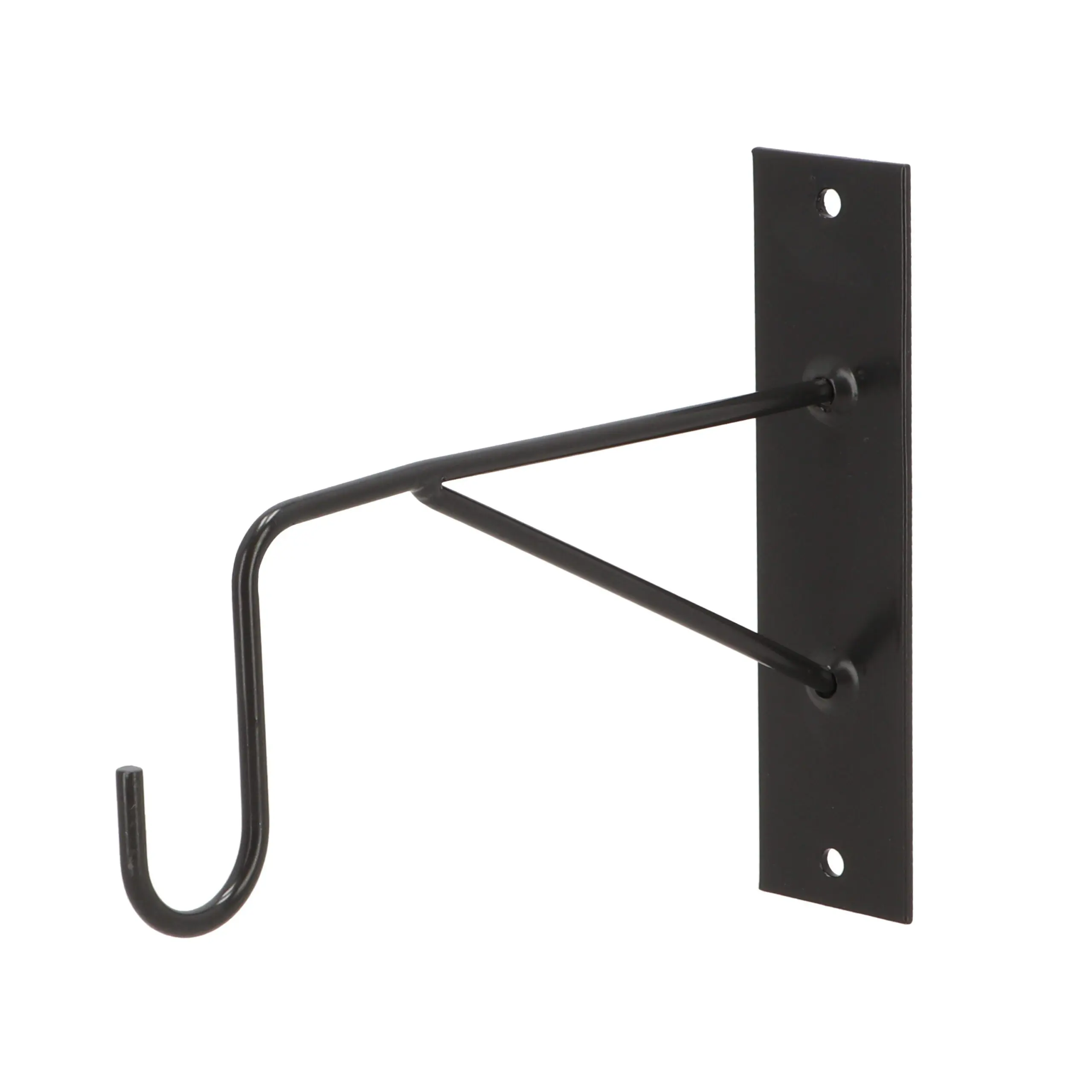 Wandhaak 21,4 cm. metaal, zwart BPH124 - Afbeelding 5
