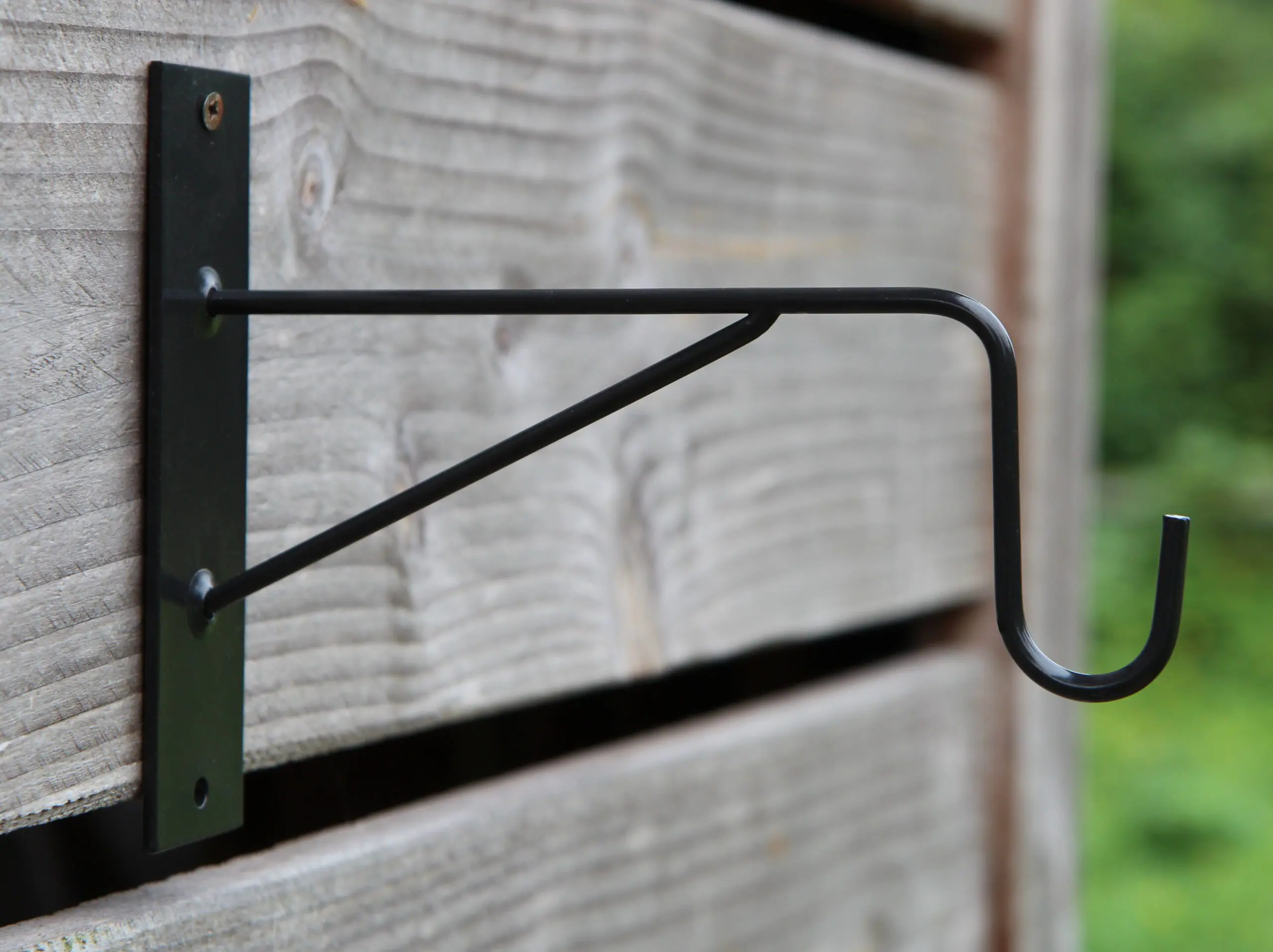 Wandhaak 21,4 cm. metaal, zwart BPH124 - Afbeelding 4