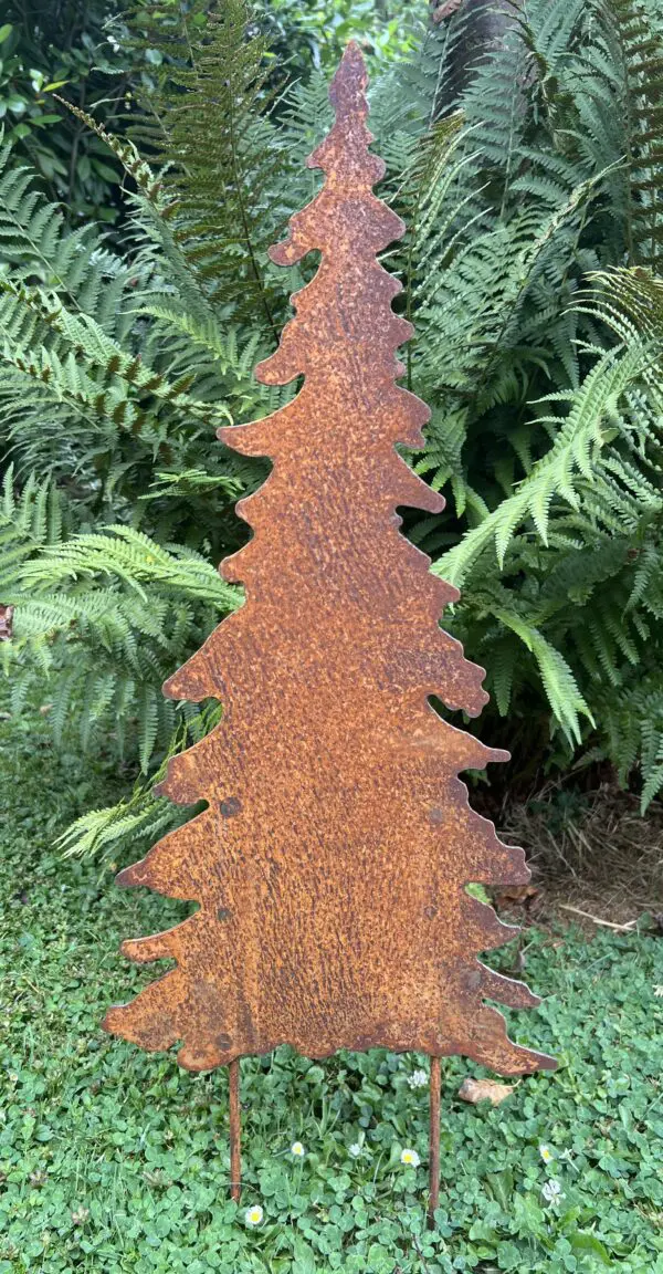 Tuinsteker kerstboom, spar, roestig metaal SB504 - Afbeelding 2