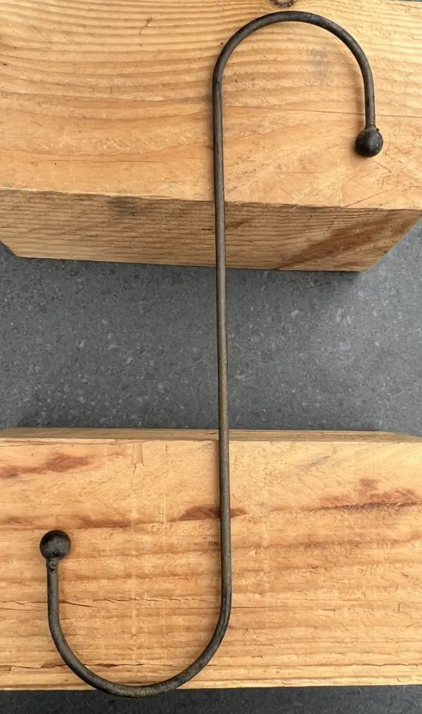 S-haak, metaal, 32,5 cm. bruin SH128 - Afbeelding 2
