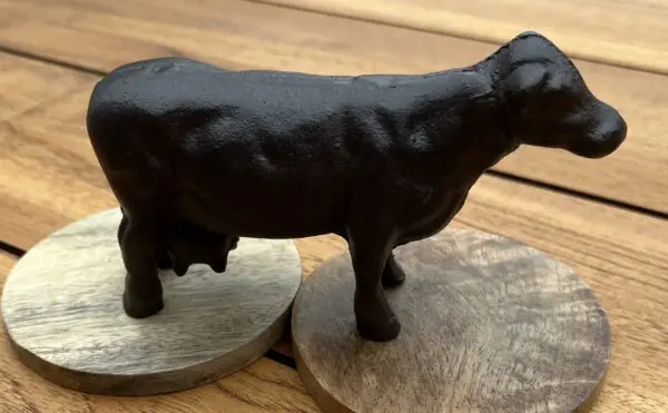 Dierenbeeld koe, gietijzer  KG307 - Afbeelding 6