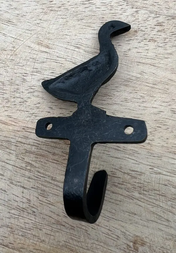 Kapstokhaak gans, metaal, zwart  KH147G - Afbeelding 4