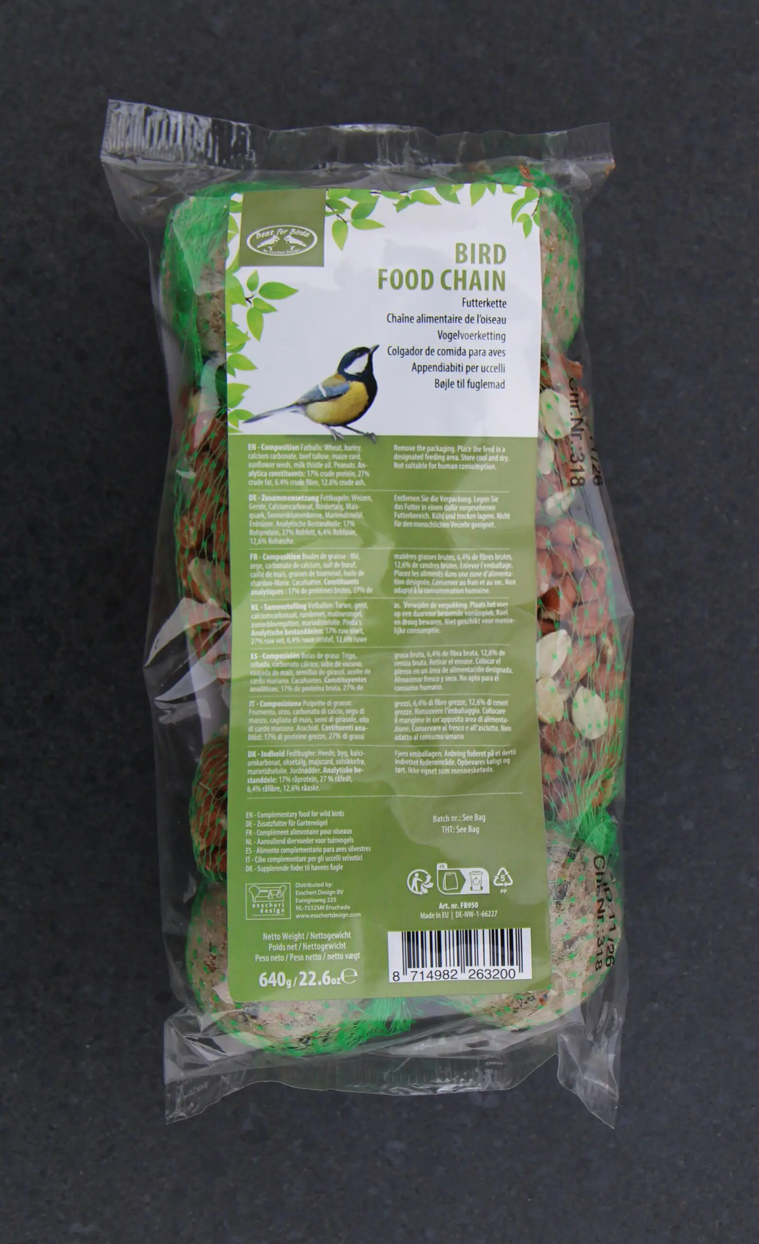 Vogelvoer, slinger met vetbollen en pinda's FB950 - Afbeelding 5