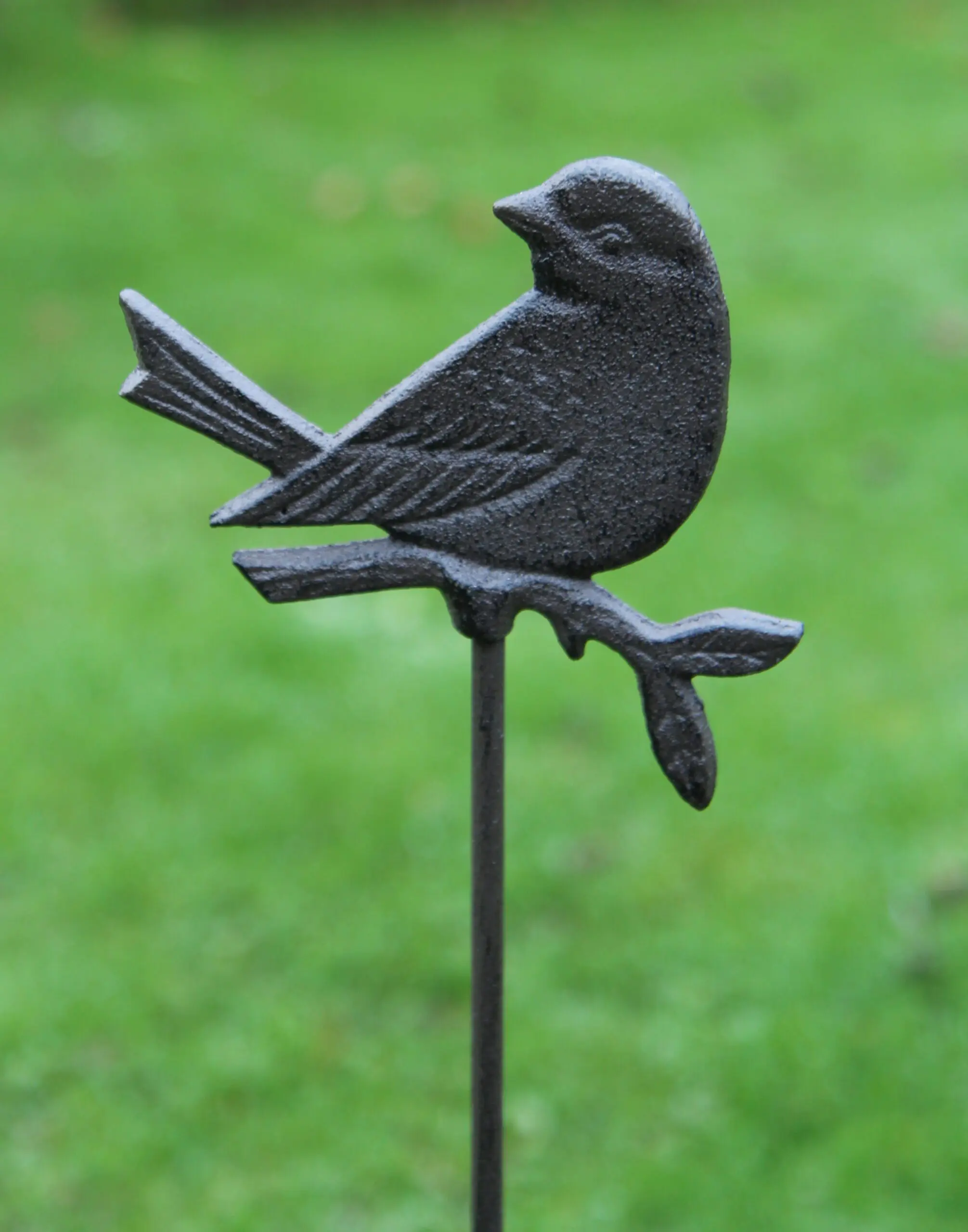 Tuinsteker vogel op tak, gietijzer SV310A