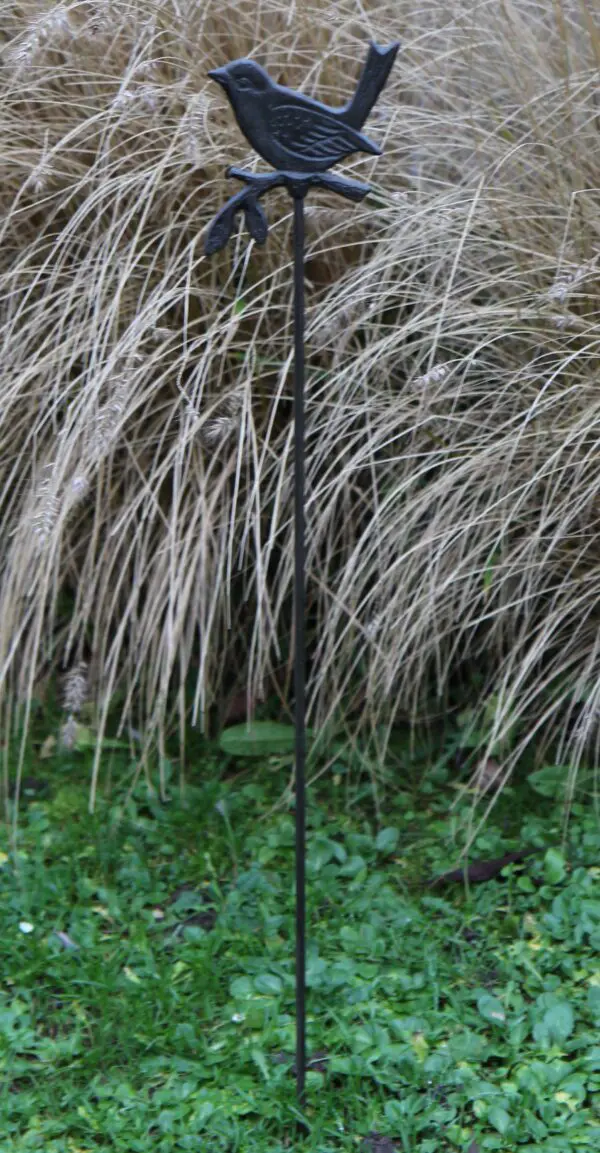 Tuinsteker vogel op tak, gietijzer SV310B - Afbeelding 4