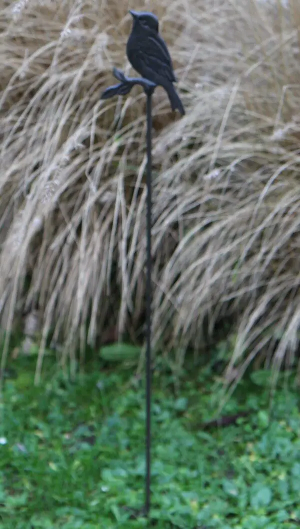 Tuinsteker vogel op tak, gietijzer SV310C - Afbeelding 4