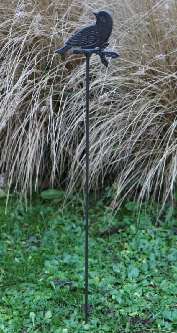 Tuinsteker vogel op tak, gietijzer            SV310D - Afbeelding 4