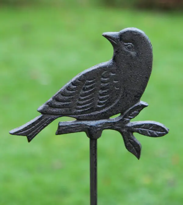 Tuinsteker vogel op tak, gietijzer            SV310D