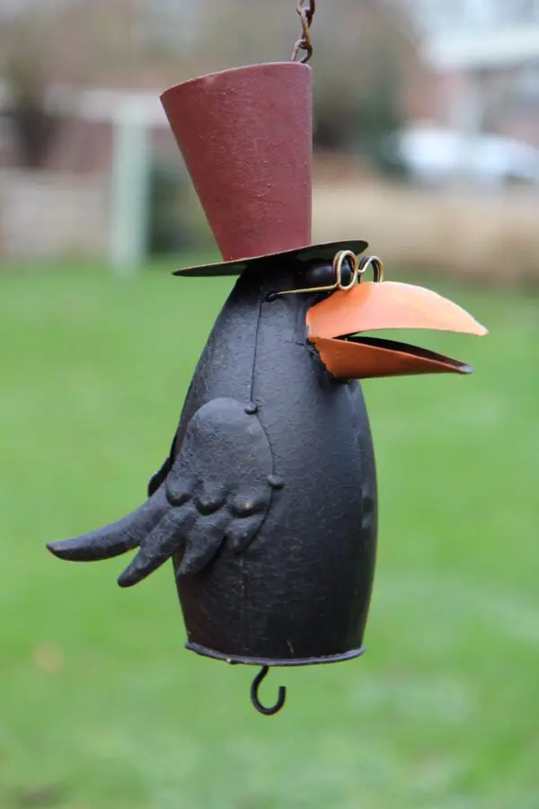 Vogelvoerhanger vogel Raaf, metaal VH2640 - Afbeelding 5